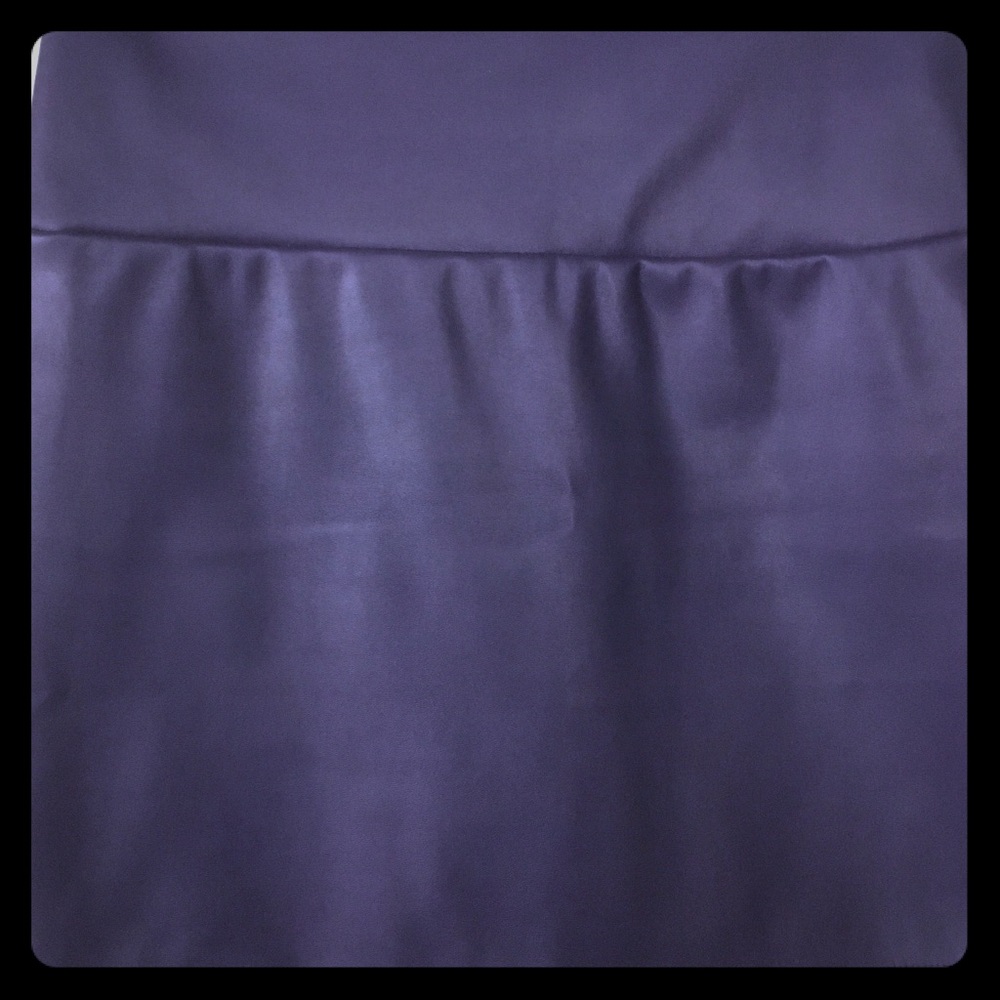 Vegan leather mini skirt